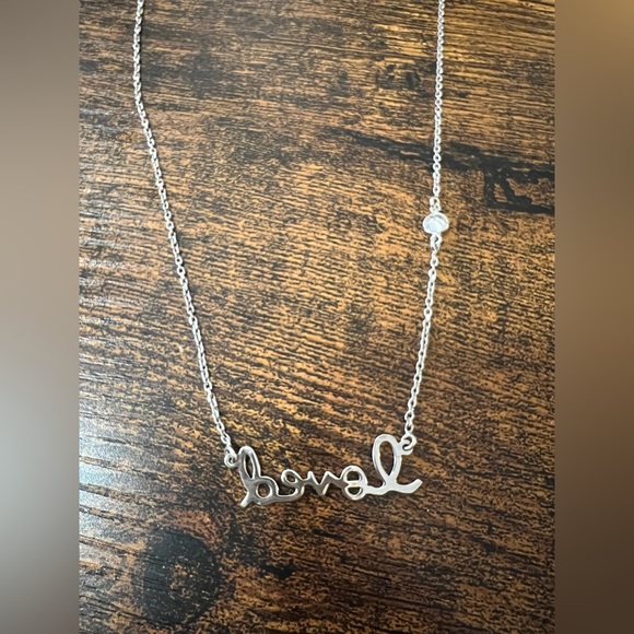 Dyadema Italian Sterling 925 Silver Loved Necklace adjustable 16-18” - Picture 4 of 5